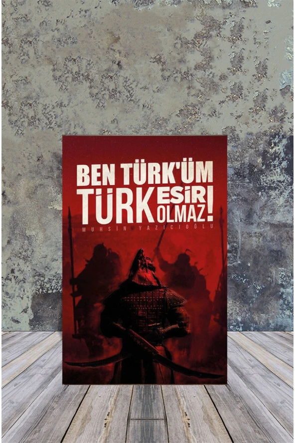 Ahşap Poster Ben Türküm 20x30cm