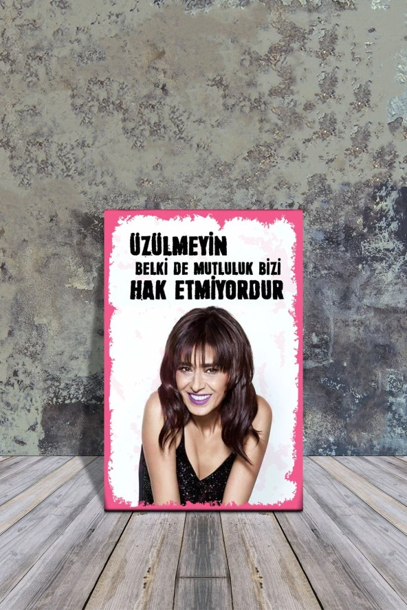 Ahşap Poster Yıldız Tilbe 20x30cm