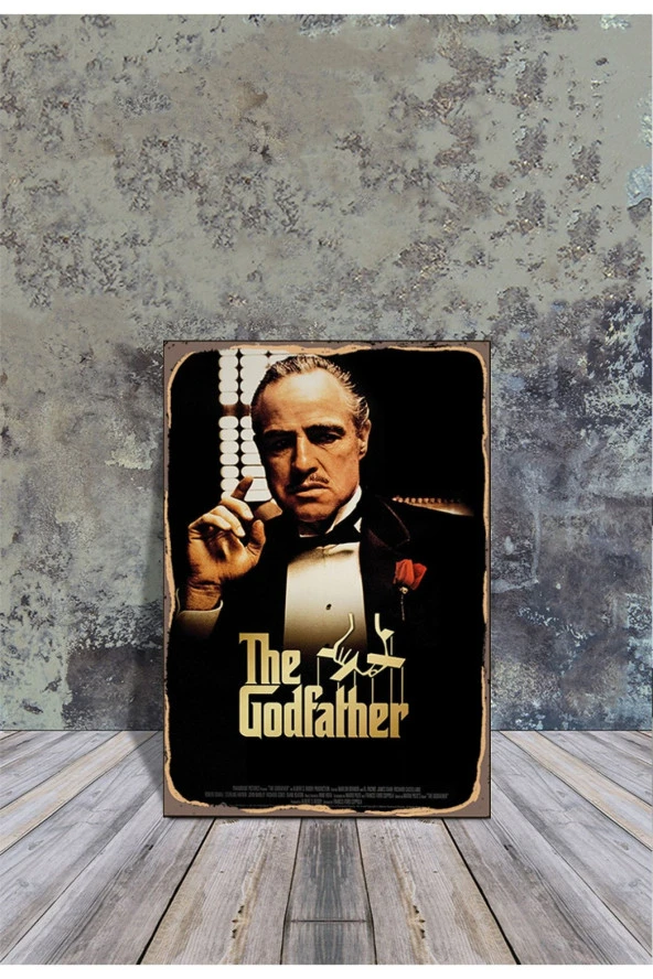 Ahşap Poster The Godfather 20x30cm