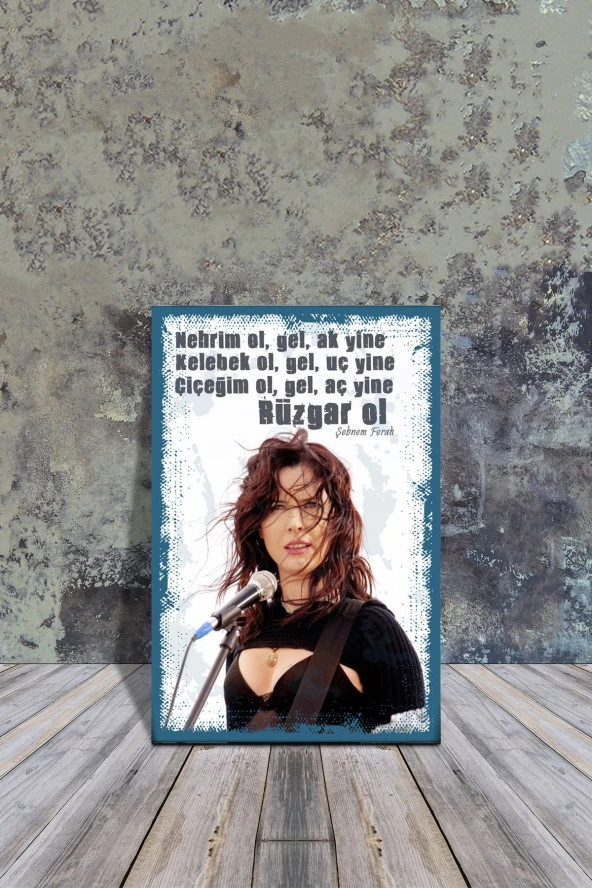 Ahşap Poster Şebnem Ferah 20x30cm
