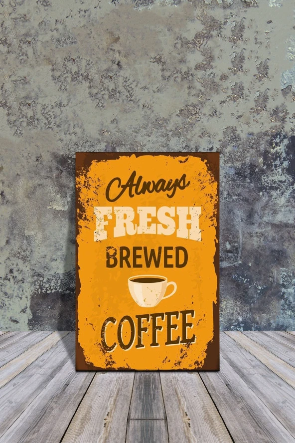 Ahşap Poster Coffee 20x30cm