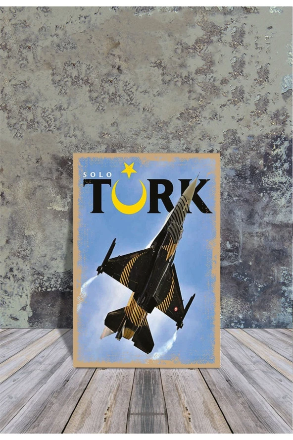 Ahşap Poster Solo Türk 20x30cm