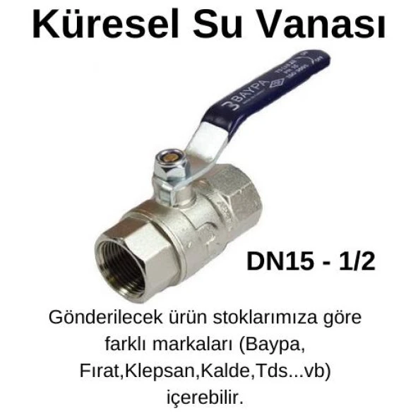 ERC Küresel Su  Vanası Valfi(İçme Suyu) DN15 1/2