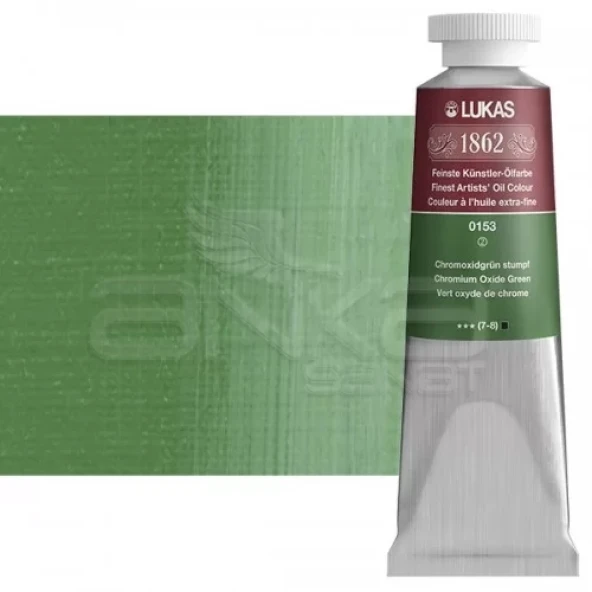 Lukas 1862 37ml Yağlı Boya Seri:2 No:0153 Chromoxid Yeşil-Cansız - 1