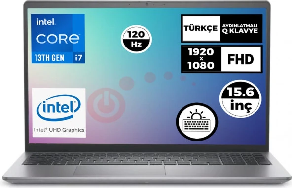 Dell Vostro 3530 Intel Core I7-1355U 8gb 512GB SSD 15.6" Fhd 120Hz Ubuntu Taşınabilir Bilgisayar N16