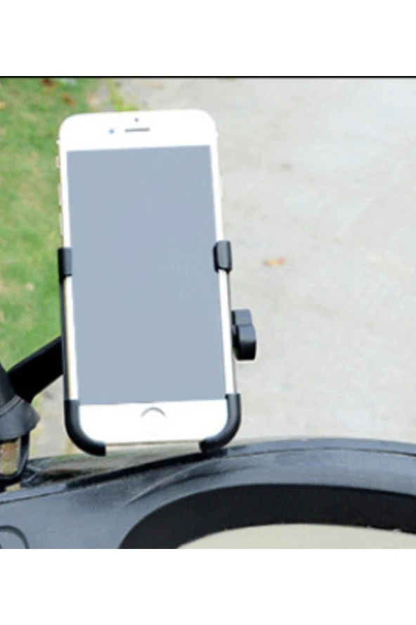 Tex 2084-9 AYNA Bağlantılı Motosiklet Alüminyum Telefon Tutucu Navigasyon - 2