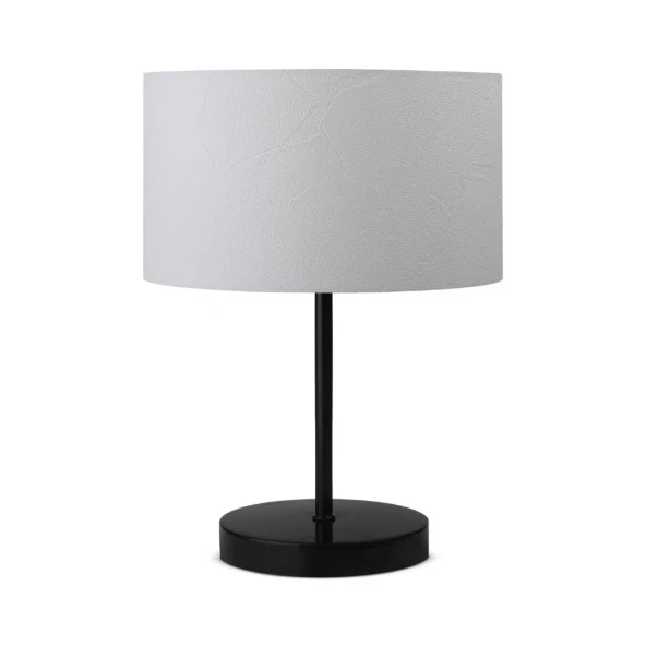 Pu Siyah Metal Ayaklı Modern Abajur ürün görseli