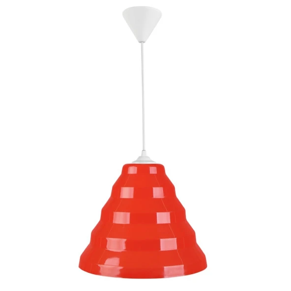 Bolton Tekli Kırmızı Mika Sarkıt Çocuk Odası Avize Antre Hol Mutfak Cafe Aydınlatma - 5