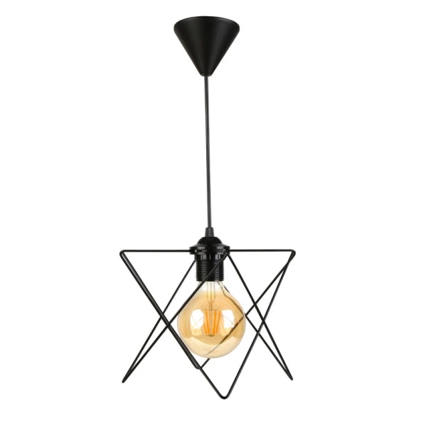 Yıldız Metal Otantik Avize Siyah AAG-1630