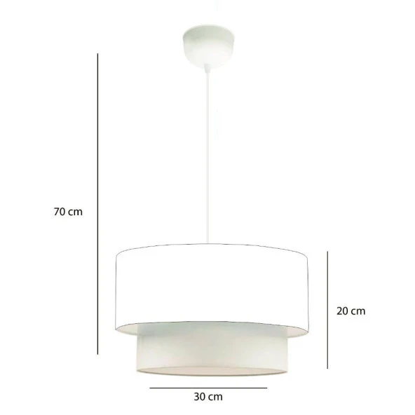 Çiçek Desenli Pasta Sarkıt Pvc Malzeme Oturma Odası Yatak Odası Avize - 3