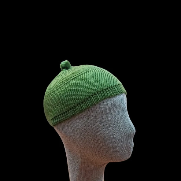 hacı takkesi namaz takkesi zeytinyeşil desenlerde farklılık olabilir ürün görseli