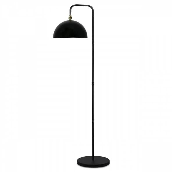 Hareketli Başlık Vintage Siyah Metal Lambader - 2