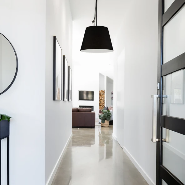 Sofia Konik Tekli Sarkıt Avize Siyah Kumaş Antre Hol Mutfak - 3