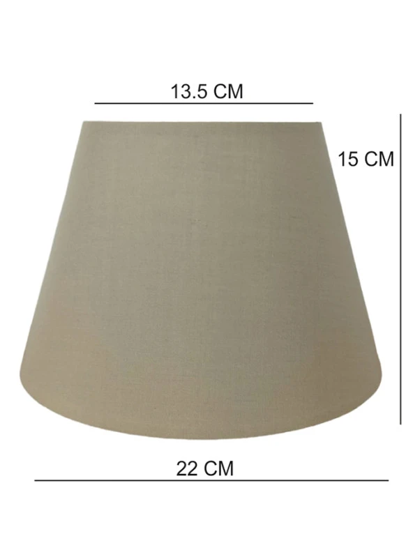 Abajur Başlığı Hazır Şapka Kahve Renk Kumaş - 3