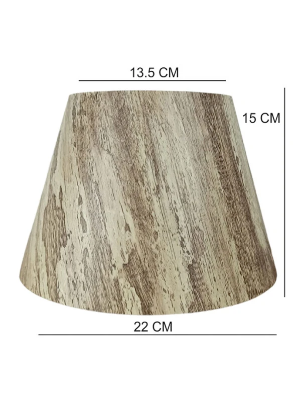 Abajur Başlığı Hazır Şapka Ağaç Desen Pvc - 3