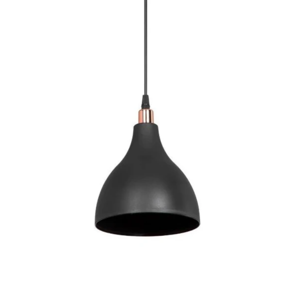 Solid Mika Tekli Tavan Sarkıt Avize Siyah Renk Mutfak Hol Cafe İşletme - 5