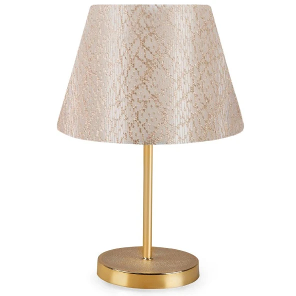 Dantel Kumaş Pasta Avize ve Gold Ayaklı Abajur Seti Yatak Odası Sarkıt Salon Aydınlatması - 2