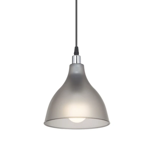 Solid Mika Tekli Tavan Sarkıt Avize Buzlu Füme Rengi Mutfak Hol Cafe İşletme Avize - 5