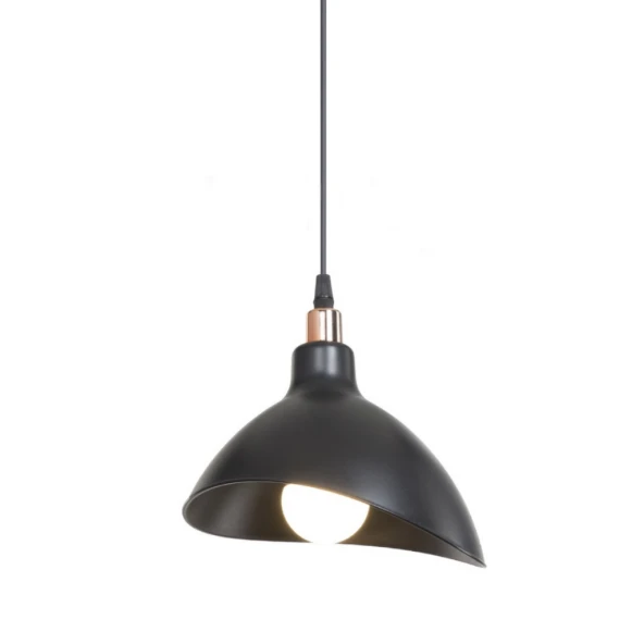 Handel Mika Tekli Tavan Sarkıt Avize Siyah Renk Mutfak Hol Cafe İşletme Avize - Resim 3