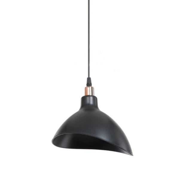 Handel Mika Tekli Tavan Sarkıt Avize Siyah Renk Mutfak Hol Cafe İşletme Avize - Resim 4