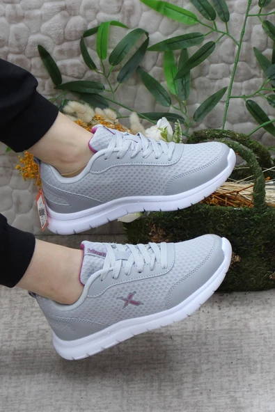 Kinetix Lena Tx W 4FX Gri Beyaz Orijinal Ürün Kadın Spor Ayakkabı - Resim 5