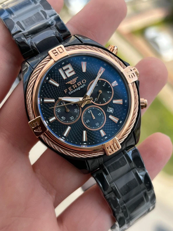 İç Fonksiyonları Aktif Chronograph 30 Mt Su Geçirmez Erkek kol Saat xf009 - Resim 2