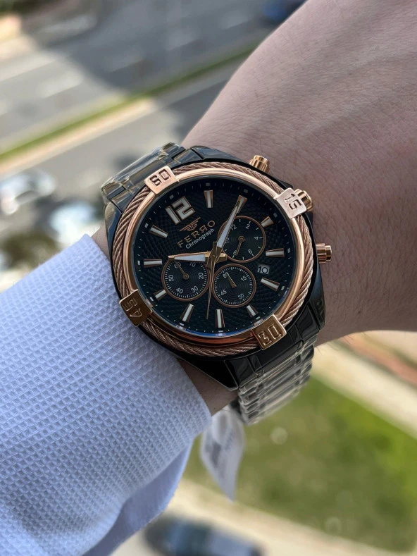 İç Fonksiyonları Aktif Chronograph 30 Mt Su Geçirmez Erkek kol Saat xf009 - Resim 3
