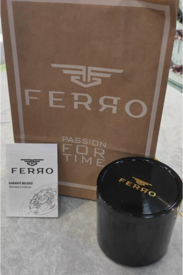 FERRO İç Fonksiyonları Aktif Chronograph 30 Mt Su Geçirmez Erkek kol Saat xf0012 - 5