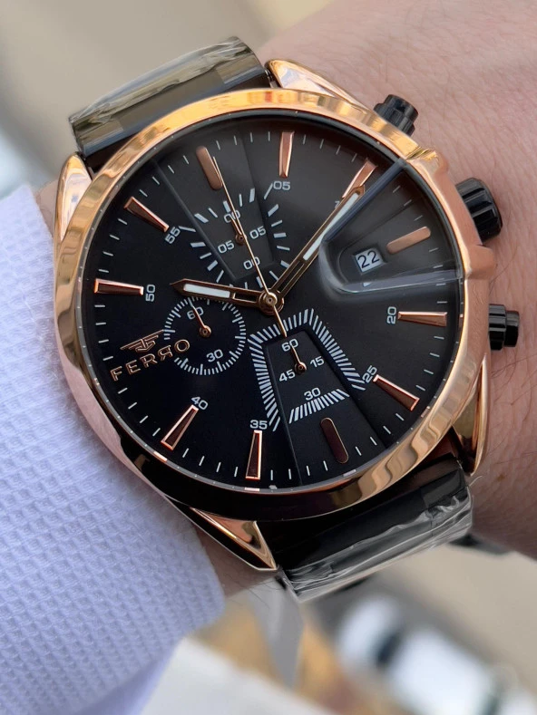 FERRO İç Fonksiyonları Aktif Chronograph 30 Mt Su Geçirmez Erkek kol Saat xf0015 ürün görseli