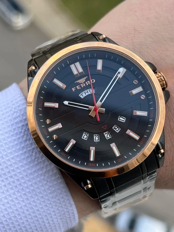 FERRO Takvimli 30 Mt Su Geçirmez Erkek kol Saat xf0016 ürün görseli