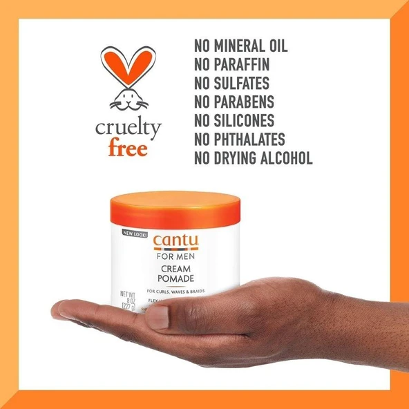 Cantu Sea Butter Cream Pomade Erkeklere Özel Saç Şekillendirici Pomad 227 gr - Resim 3