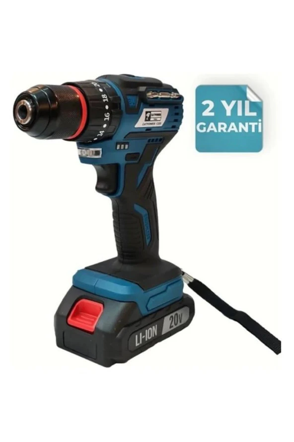 Catpower 1320 Akülü Darbeli Vidalama Li-ion Kömürsüz Çift Akü CAT1320 - 4