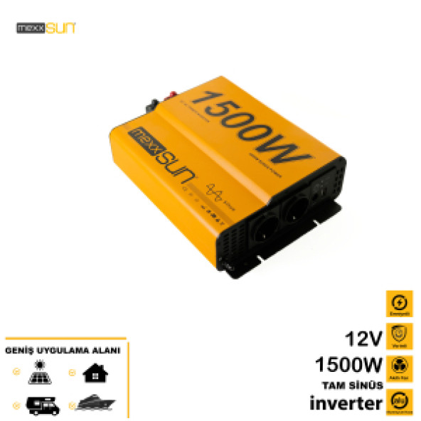 MEXXSUN TAM SİNÜS 12V 1500 WATT