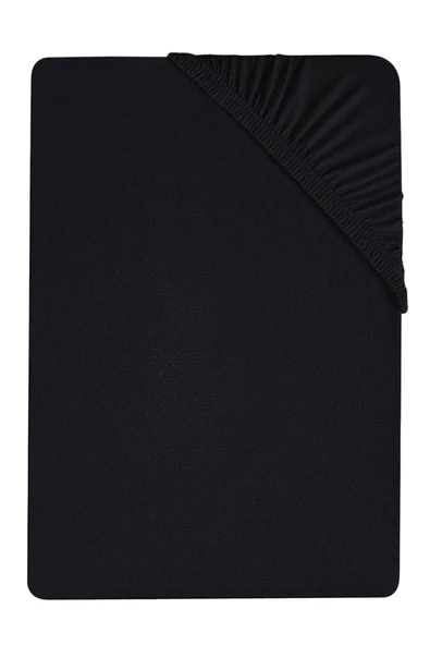 180 x 200 Cm Düz Pamuklu Çift Kişilik Lastikli Fitted Penye Çarşaf - 11