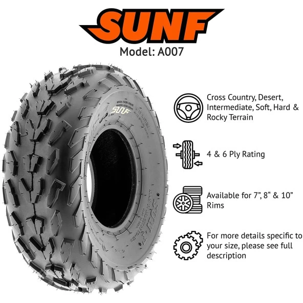 23X7-10 Sunf  A007 6 Kat Arazi Tipi Ön Atv Lastiği - 3