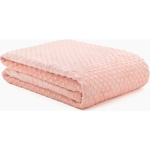 Merinos Pearl Tomurcuk Çift Kişilik Battaniye - Pudra - 5