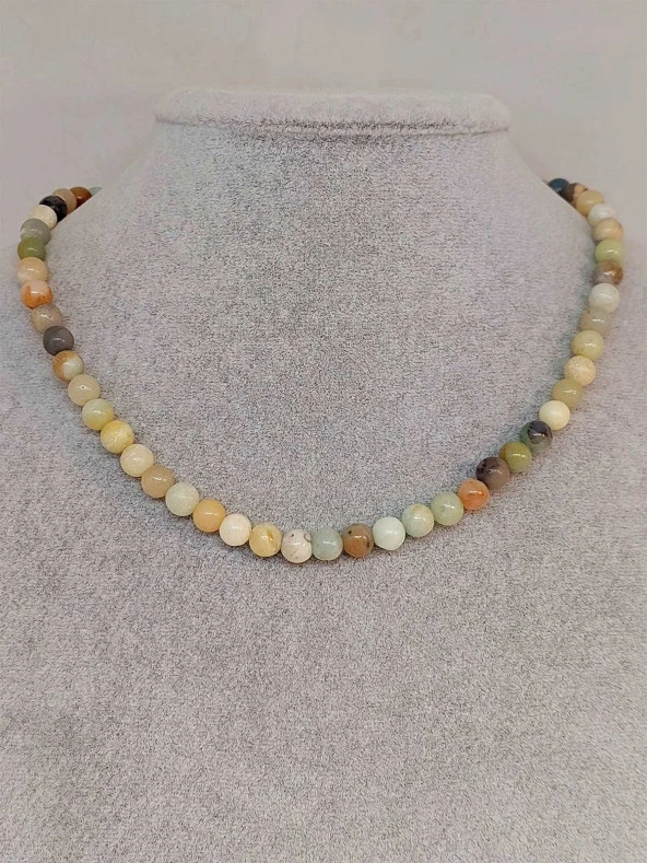 Amazonit Taşı Kolye 6mm ürün görseli