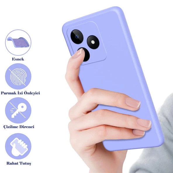 Realme C53 Kılıf Kamera Korumalı Lansman Silikon Kapak - 3