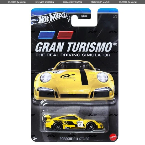 Hot Wheels GRAN TURISMO Arabaları Özel Seri PORSCHE 911 GT3 RS HRV65 - GDG83