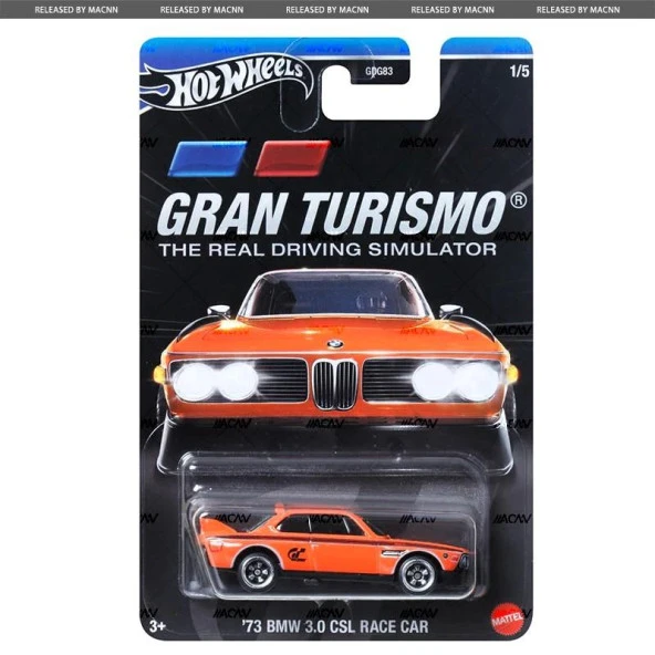 Hot Wheels GRAN TURISMO Arabaları Özel Seri 73 BMW 3.0 CSL RACE CAR HRV63 - GDG83