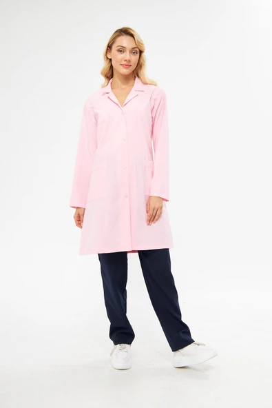 İş Önlüğü Alpaka  Pembe - Resim 5