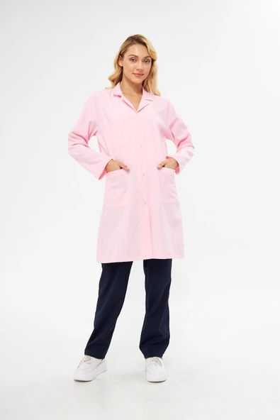 İş Önlüğü Alpaka  Pembe - Resim 6