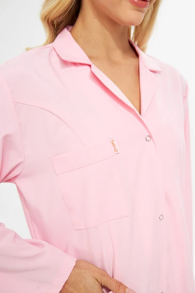 İş Önlüğü Alpaka  Pembe - Resim 9