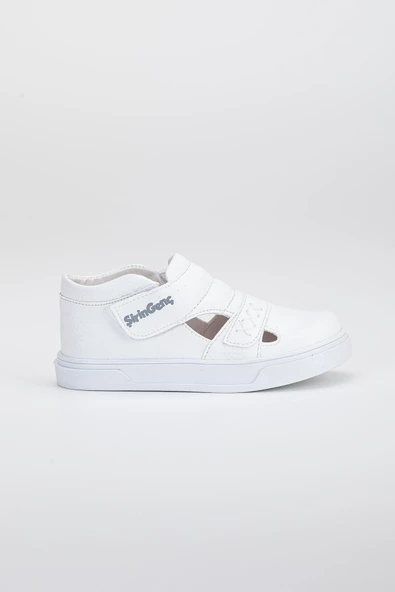 Şirinbebe Şiringenç Dikiş Detaylı İki Cırtlı Beyaz İlkadım Bebek Çocuk Ayakkabısı - 6