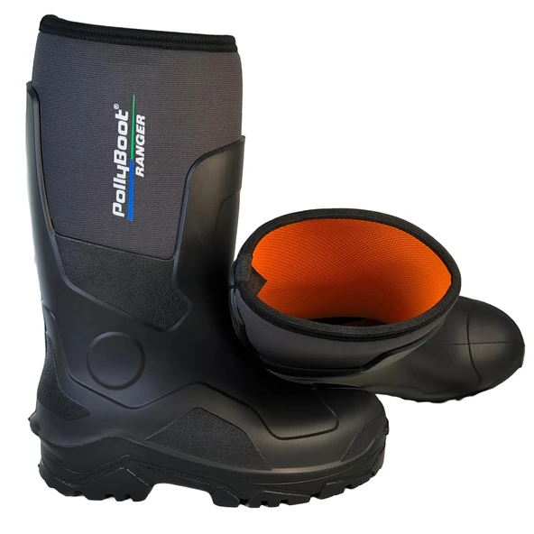 Polly Boot Ranger Outdoor Çizme Poliüretan Neopren Avcı Balıkçı Çizmesi Siyah - 4