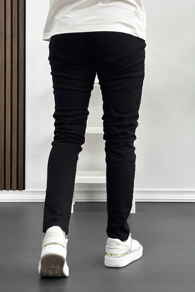 Erkek Slim Fit Jean Pantolon Siyah Edw074 - 3
