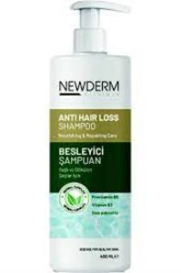 Newderm Anti-Hair Loss Shampoo 400ml | Besleyici Şampuan