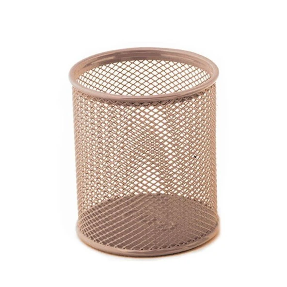 Mas Kalemlik Metal Perforeli Silindir Rose Gold 500 - 1