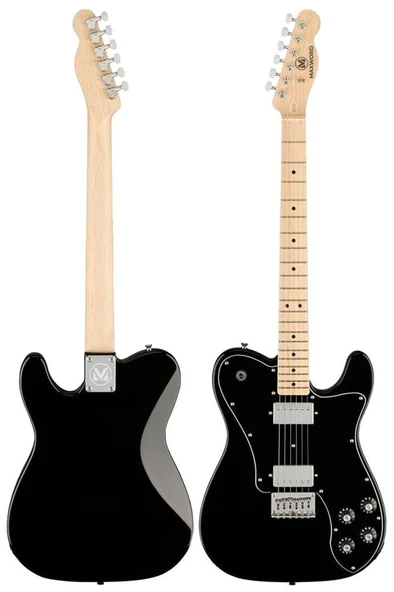 Maxword TLX-60BK Telecaster Maple Klavye HH Profesyonel Elektro Gitar - Resim 4