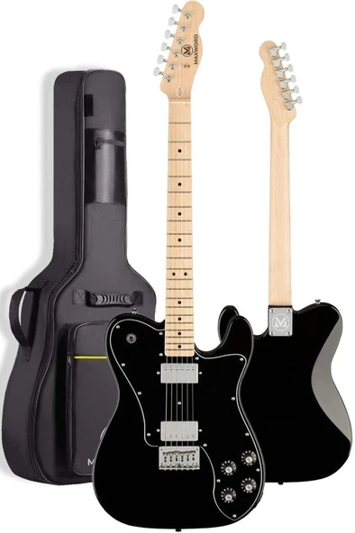 Maxword TLX-60BK-25AMP Telecaster Maple Klavye HH 25W Amfili Elektro Gitar Seti - Resim 4